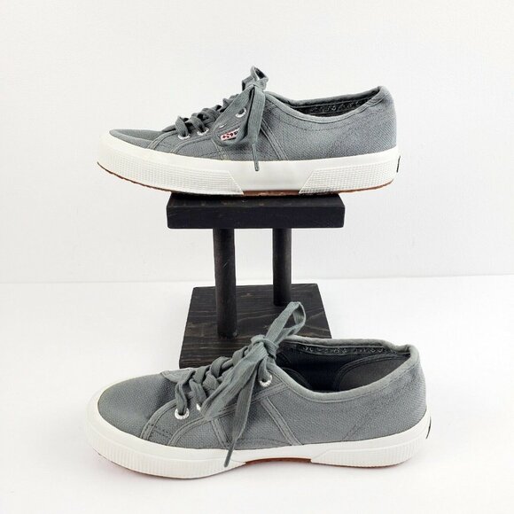 Superga Unisex Gray Cotu Classic S000010-M38 Sneakers Women's 7 Men's 5.5 LOOK! - Picture 3 of 11